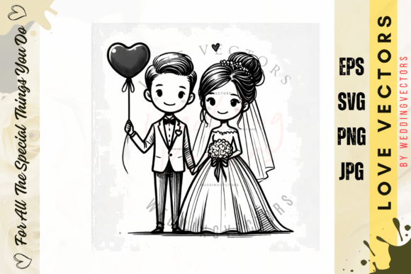 C3858: Modern Wedding & Love Vectors for Design