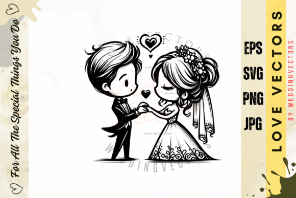 Elegant Wedding Vectors: Crafting Visual Love Stories