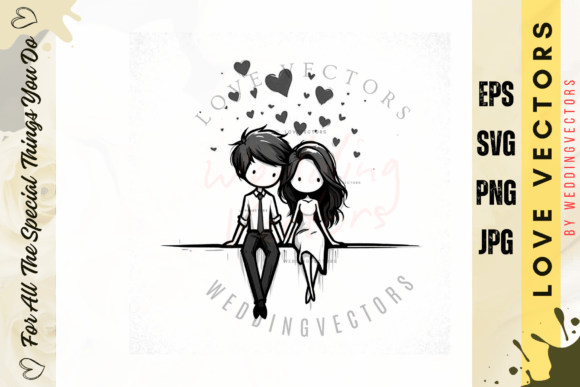 Elegant Wedding Vectors for Timeless Design Projects