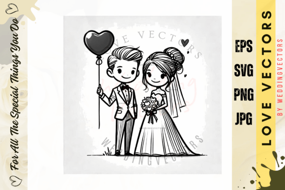 Elevate Wedding Designs with C4068 Vector Art