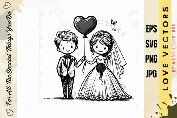 Elevate Your Wedding Design Projects with Premium Love Vectors
