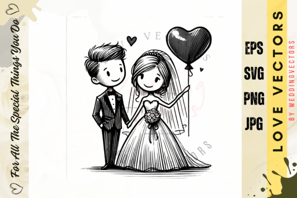 Modern Romance in Vector Art: The C3843 Illustration