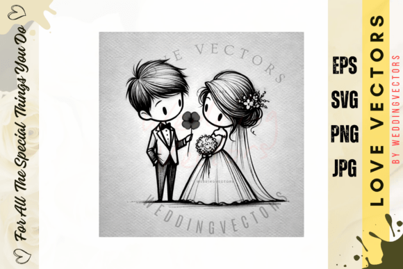 Wedding Couple & Love Vectors: C415 Design Collection