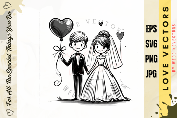 Wedding Couple & Love Vectors: The C3860 Illustration Suite